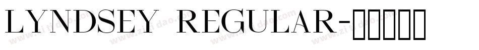 Lyndsey Regular字体转换